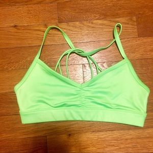 ALO Yoga Sunny Strappy Bra - Glowstick Glossy